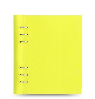 Filofax Clipbook Saffiano Fluoro Yellow A5 