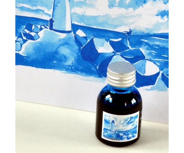 Inkebara LE Modrá mořská lahvičkový inkoust