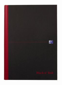 Oxford Black & Red A4 čtverečkovaný zápisník