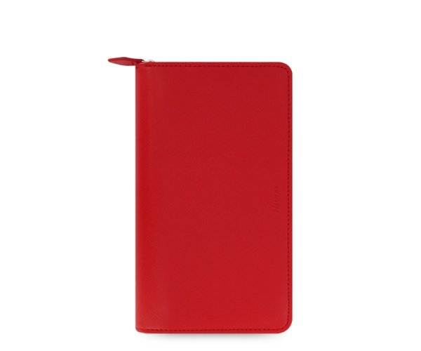 Diář Filofax Saffiano ZIP Compact červený