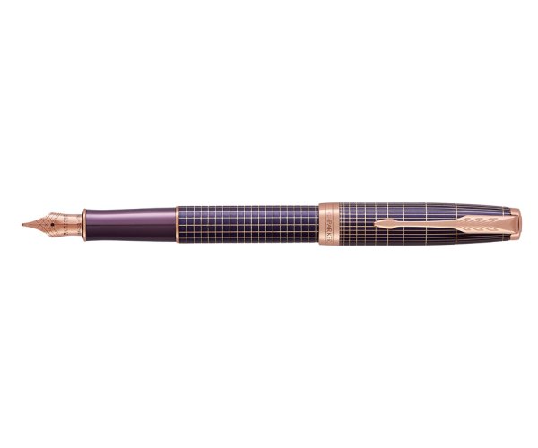 Parker Royal Sonnet Purple Chiselled PGT, plnicí pero