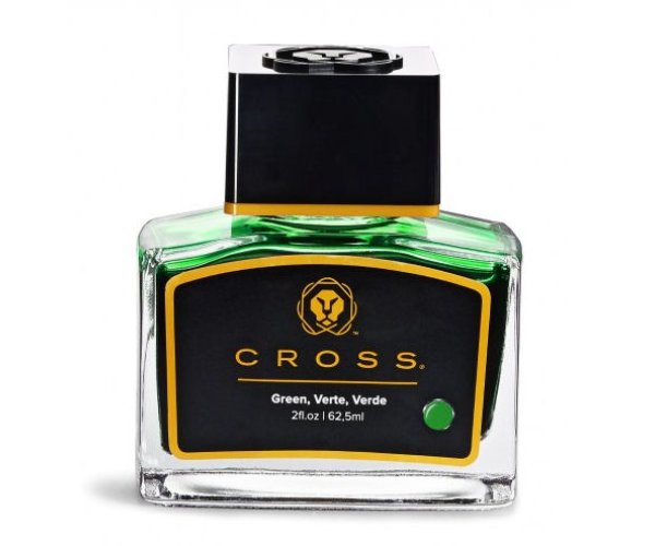 Cross Green, zelený lahvičkový inkoust