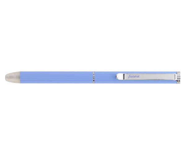 Filofax Clipbook Pastel Blue, gumovací kuličkové pero