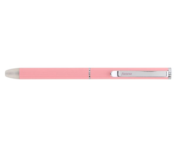 Filofax Clipbook Pastel Pink, gumovací kuličkové pero