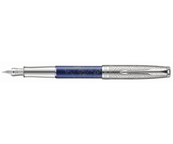 Parker Sonnet Premium Atlas Blue Silver CT, plnicí pero