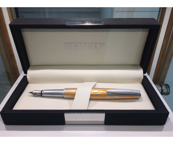 Online Orange Silver LE, plnicí pero