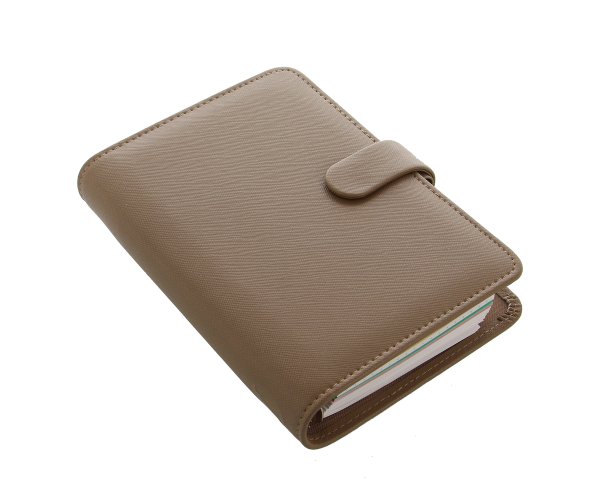 Diář Filofax Saffiano Fawn osobní