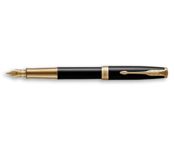 Parker Sonnet Black GT 14K, plnicí pero