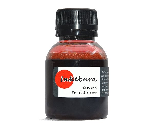 Inkebara Červený lahvičkový inkoust