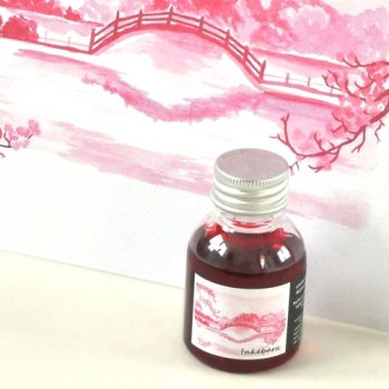 Inkebara LE Růžová východní lahvičkový inkoust