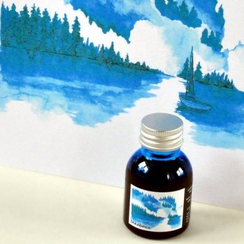 Inkebara LE Modrá mlžná lahvičkový inkoust