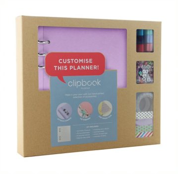 Filofax Clipbook A5 fialový kreativní set
