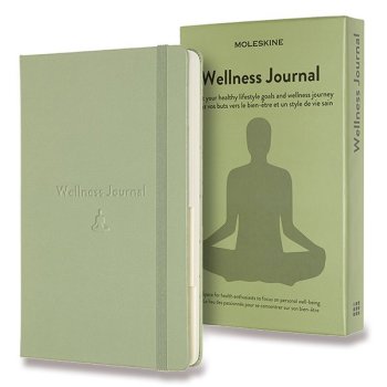 Moleskine Passion Wellness Journal A5 zelený zápisník