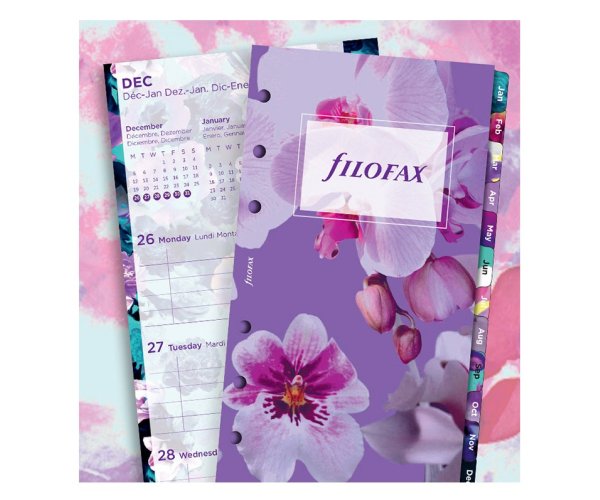 Filofax kompletní náplň Osobní - Floral edice 2021