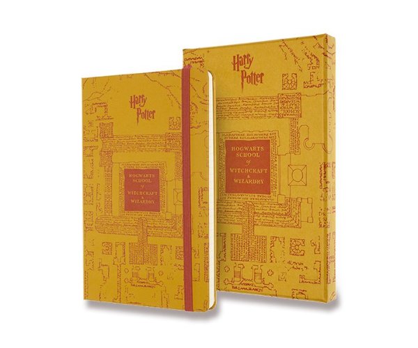 Moleskine Harry Potter Box A5 žlutý zápisník