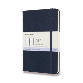 Skicář Moleskine M modrý tvrdé desky