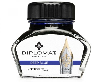 Diplomat Octopus Deep Blue lahvičkový inkoust modrý