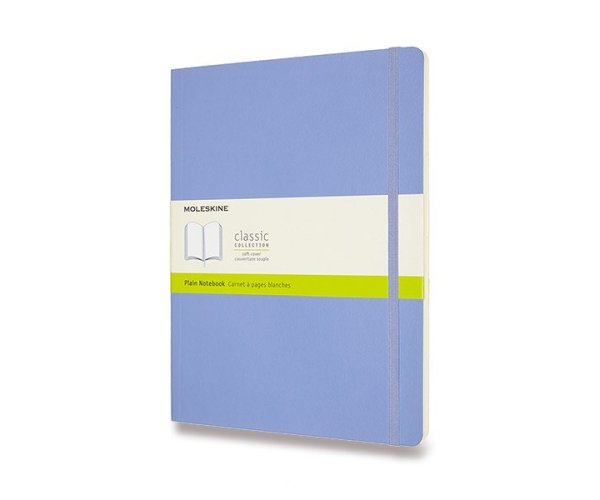 Zápisník Moleskine XL čistý nebesky modrý měkké desky