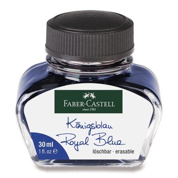 Faber-Castell Royal Blue, modrý lahvičkový inkoust 30 ml