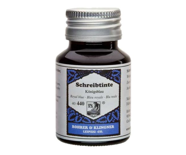 Rohrer & Klingner Royal Blue lahvičkový inkoust modrý 50 ml