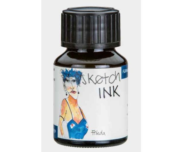 Rohrer & Klingner Sketchink Frieda lahvičkový inkoust tmavě modrý 50 ml