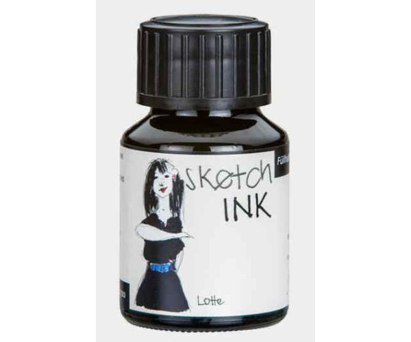 Rohrer & Klingner Sketchink Lotte lahvičkový inkoust černý 50 ml