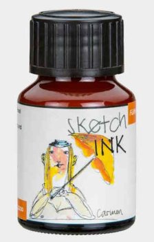 Rohrer & Klingner Sketchink Carmen lahvičkový inkoust oranžový 50 ml