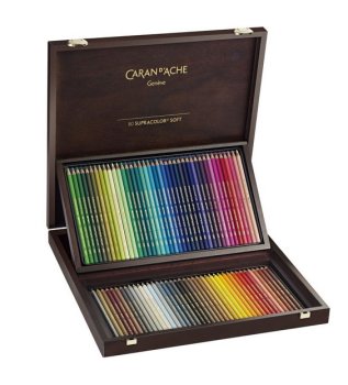Caran dAche Supracolor akvarelové pastelky 80 ks v kazetě
