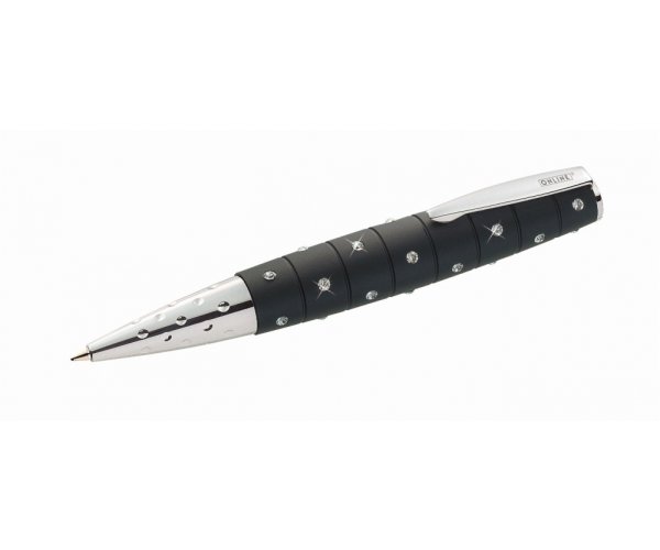 Online Crystal Inspiration Black, kuličkové pero