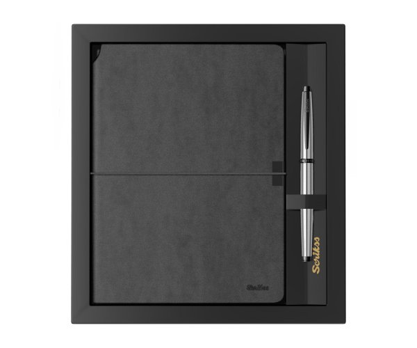 Scrikss Metropolis Gun Metal BT roller se zápisníkem