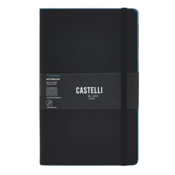 Castelli Black Laser Light Blue L linkovaný zápisník