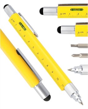 Online Tool Pen 6 v 1 Yellow multifunkční pero