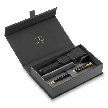 Parker Sonnet Black GT, dárková sada s pouzdrem