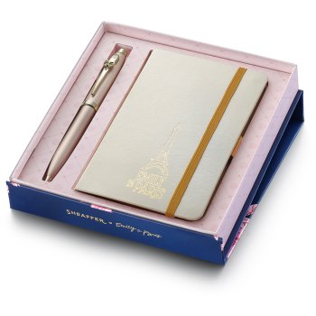 Sheaffer 100 Champagne Emily in Paris GT, dárková sada se zápisníkem