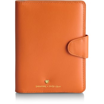 Sheaffer Emily in Paris kožené pouzdro na pas oranžové