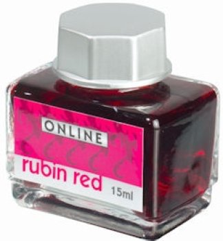 Online Ruby Red, červený lahvičkový inkoust