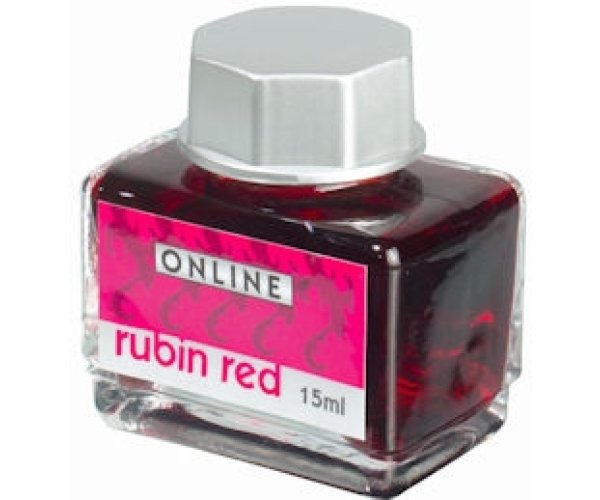 Online Ruby Red, červený lahvičkový inkoust