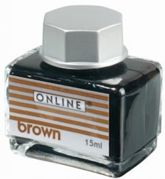 Online Brown, hnědý lahvičkový inkoust