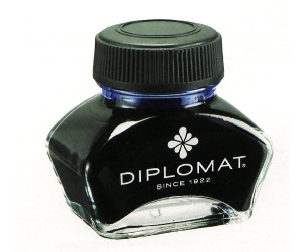Diplomat Black, černý lahvičkový inkoust
