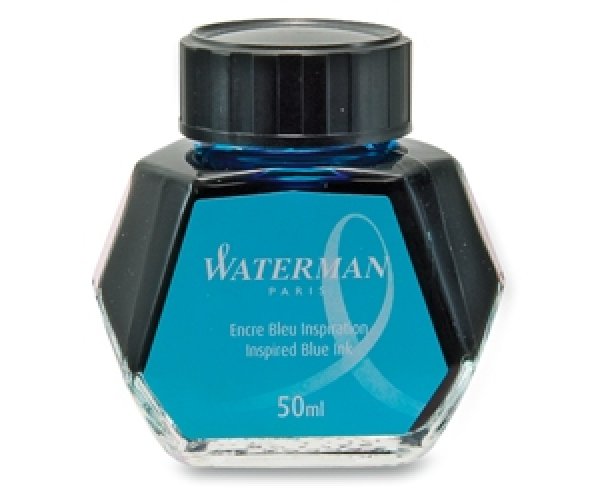 Waterman South Sea Blue, světle modrý lahvičkový inkoust