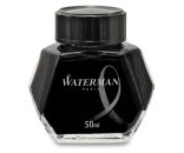Waterman Black, černý lahvičkový inkoust