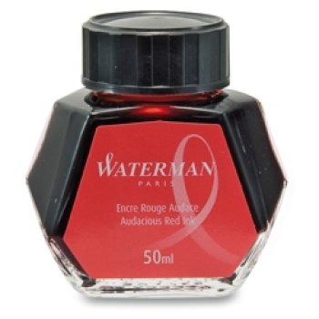 Waterman Audacious Red, červený lahvičkový inkoust