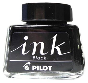 Pilot Black, černý lahvičkový inkoust
