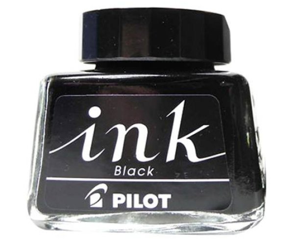 Pilot Black, černý lahvičkový inkoust