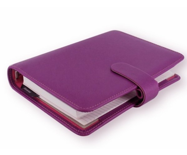 Filofax Saffiano Osobní malinový diář