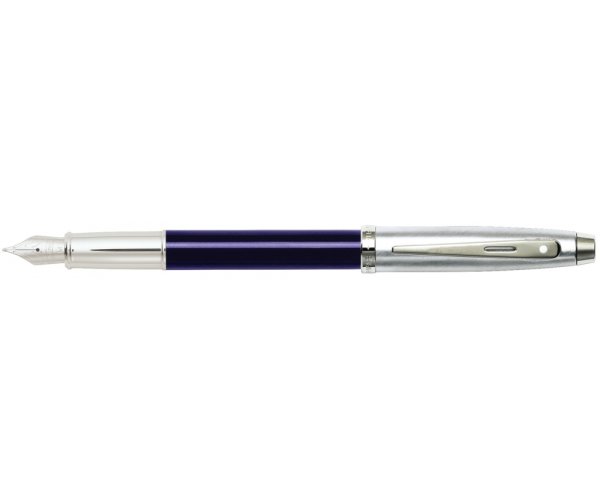Sheaffer Gift Collection 100 Brushed Chrome-Blue, plnicí pero