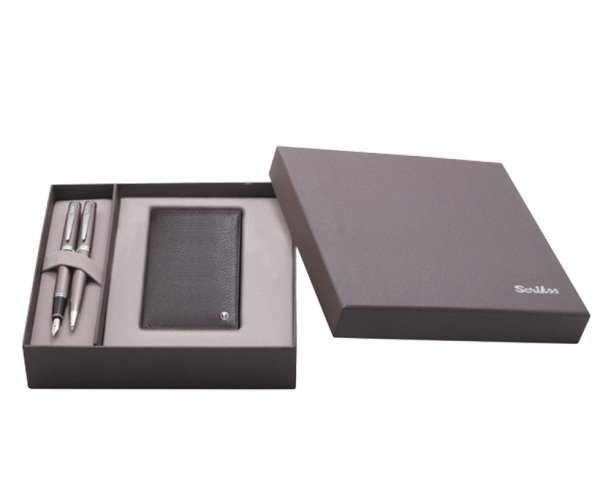 Scrikss Honour Grey, dárková sada s vizitkářem