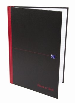 Oxford Black & Red A4 zápisník