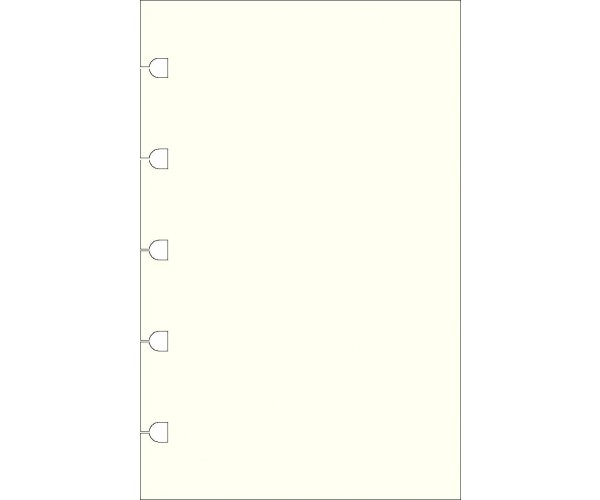 Filofax náhradní listy do zápisníků A6 - čisté