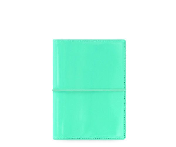 Diář Filofax Domino Patent  kapesní ledově zelený